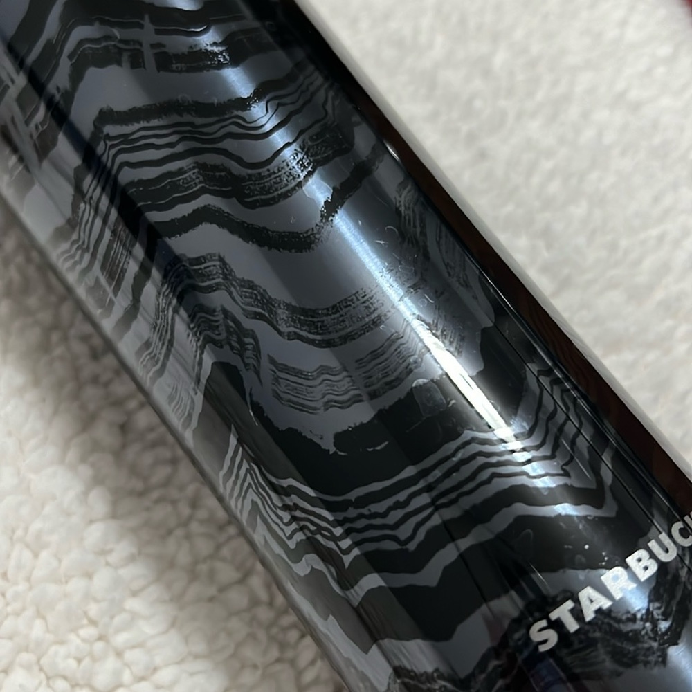 Starbucks stainless steel tumbler 16 oz 2016 Collection bluish grey - Picture 2 of 8